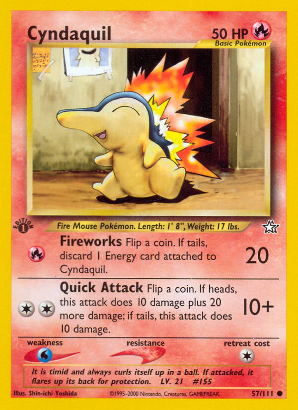 Cyndaquil (57/111) [Neo Genesis 1st Edition] - Evolution TCG