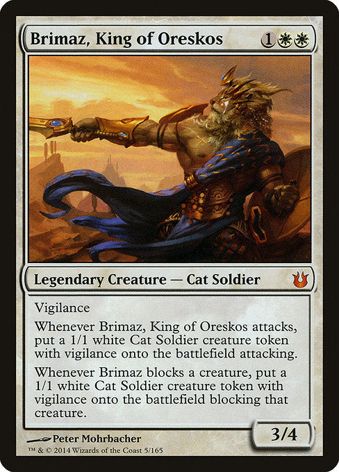 Brimaz, King of Oreskos [Born of the Gods] - Evolution TCG