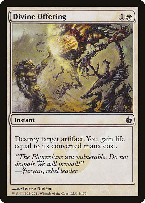 Divine Offering [Mirrodin Besieged] - Evolution TCG