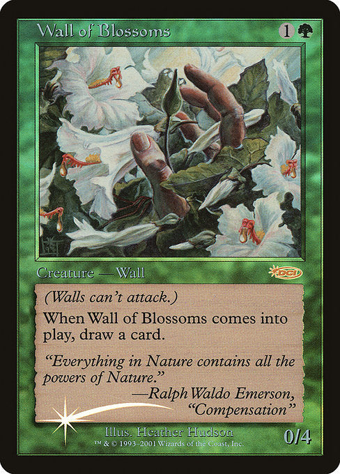 Wall of Blossoms [Friday Night Magic 2002] - Evolution TCG