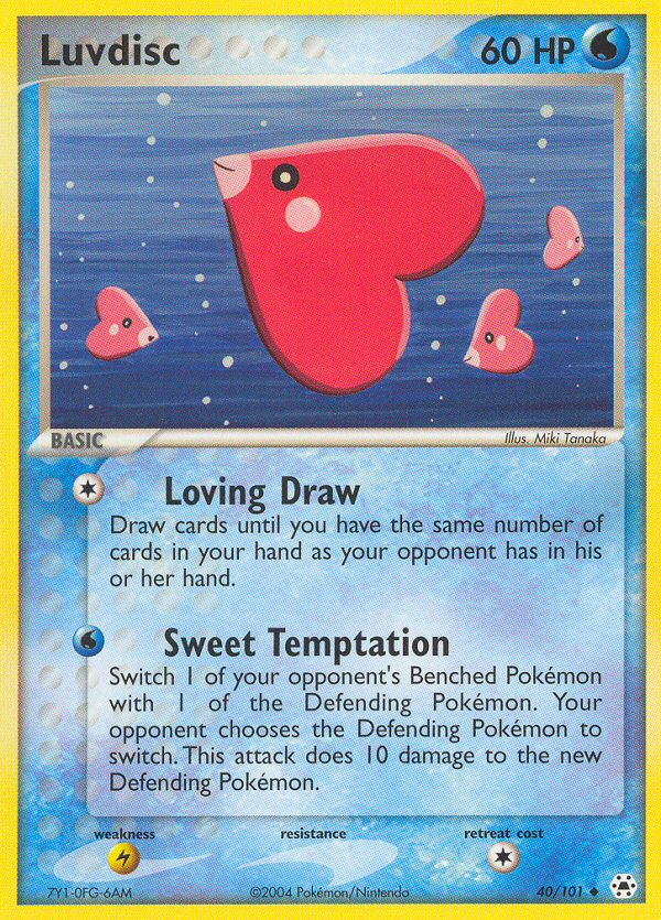 Luvdisc (40/101) [EX: Hidden Legends] - Evolution TCG