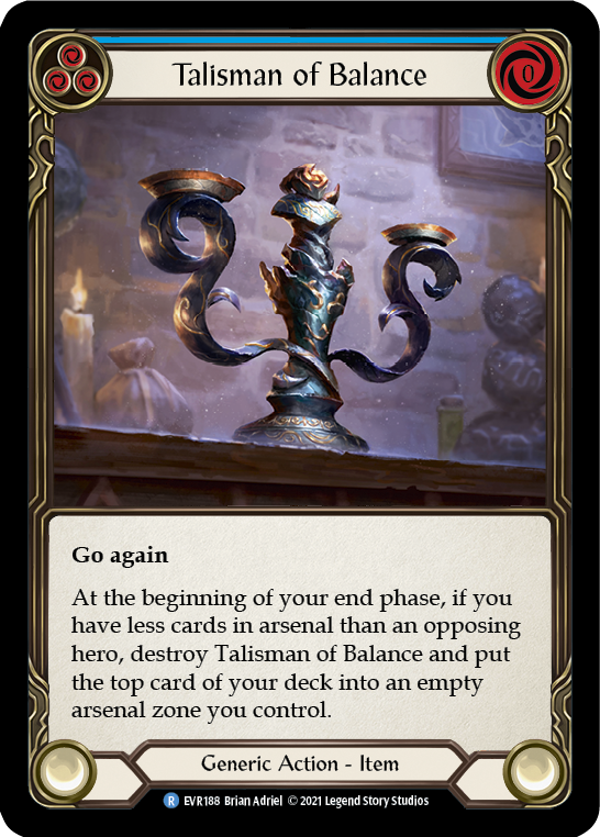 Talisman of Balance [EVR188] (Everfest)  1st Edition Normal - Evolution TCG