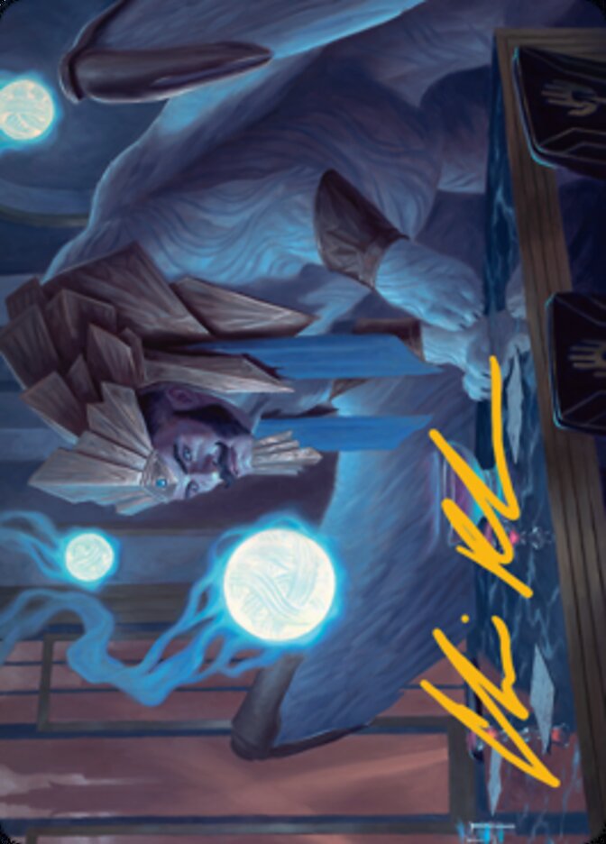 Tivit, Seller of Secrets Art Card (Gold-Stamped Signature) [Streets of New Capenna Art Series] - Evolution TCG