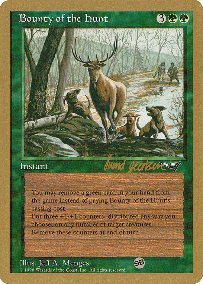 Bounty of the Hunt (Svend Geertsen) (SB) [World Championship Decks 1997] - Evolution TCG