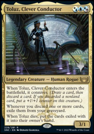 Toluz, Clever Conductor (Promo Pack) [Streets of New Capenna Promos] - Evolution TCG
