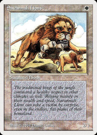 Savannah Lions [Summer Magic / Edgar] - Evolution TCG