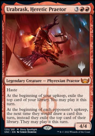 Urabrask, Heretic Praetor (Promo Pack) [Streets of New Capenna Promos] - Evolution TCG