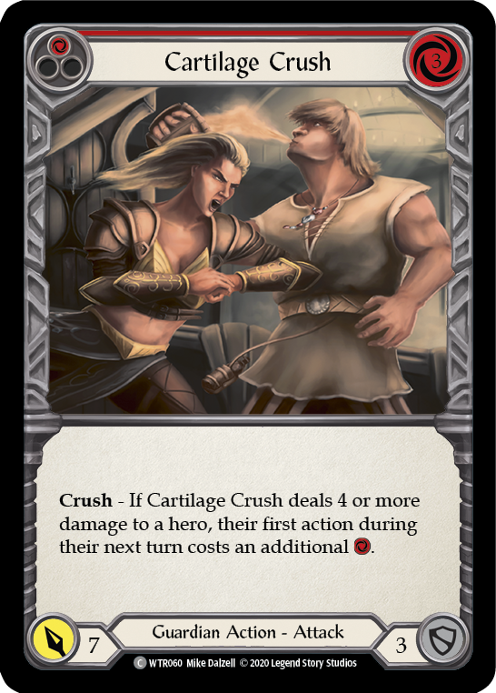 Cartilage Crush (Red) [U-WTR060] (Welcome to Rathe Unlimited)  Unlimited Rainbow Foil - Evolution TCG