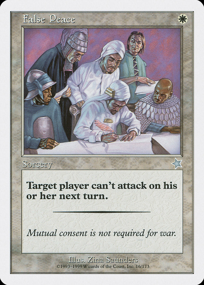 False Peace [Starter 1999] - Evolution TCG