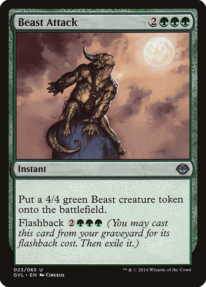 Beast Attack (Garruk vs. Liliana) [Duel Decks Anthology] - Evolution TCG
