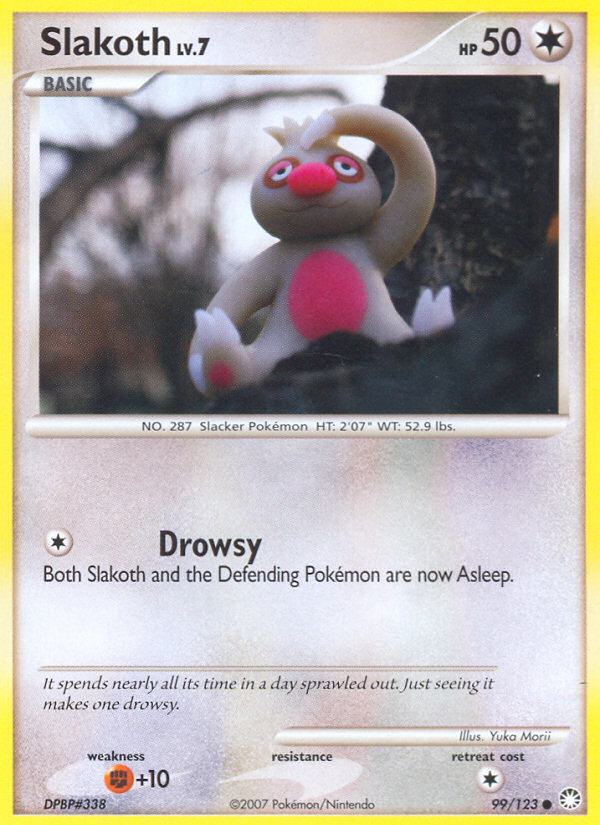 Slakoth (99/123) [Diamond & Pearl: Mysterious Treasures] - Evolution TCG