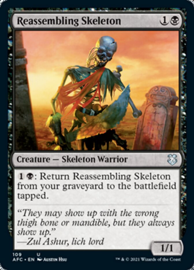 Reassembling Skeleton [Dungeons & Dragons: Adventures in the Forgotten Realms Commander] - Evolution TCG
