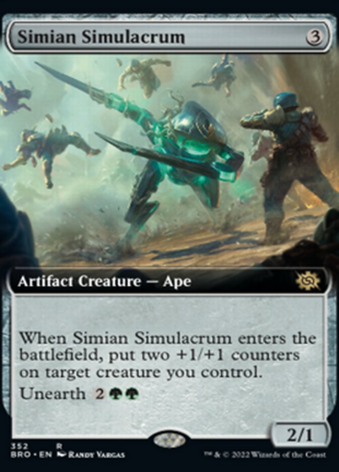 Simian Simulacrum (Extended Art) [The Brothers' War] - Evolution TCG