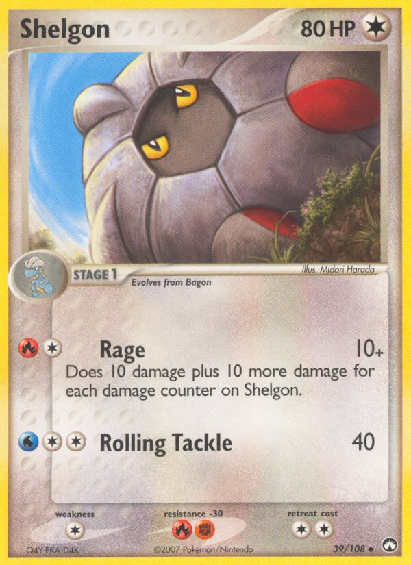 Shelgon (39/108) [EX: Power Keepers] - Evolution TCG