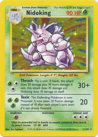 Nidoking (11/102) [Base Set Unlimited] - Evolution TCG