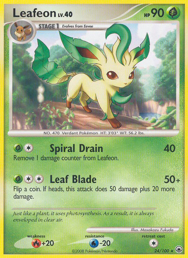 Leafeon (24/100) (Theme Deck Exclusive) [Diamond & Pearl: Majestic Dawn] - Evolution TCG