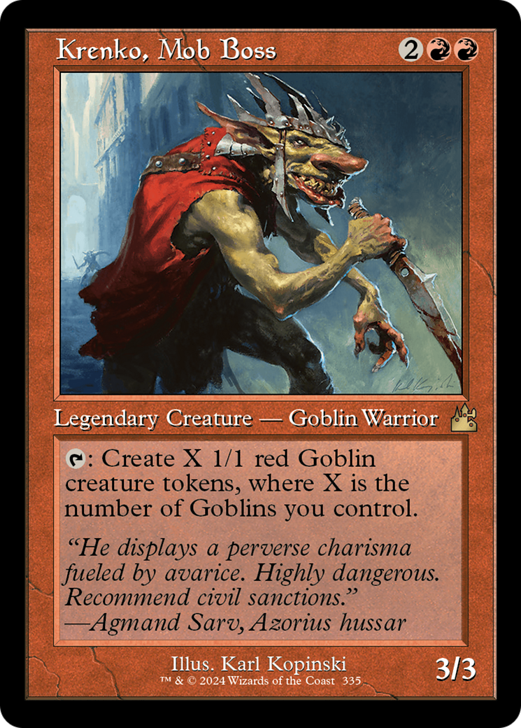 Krenko, Mob Boss (Retro) [Ravnica Remastered] - Evolution TCG