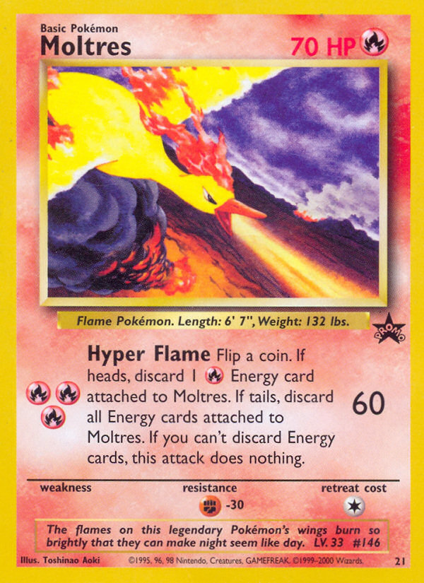 Moltres (21) [Wizards of the Coast: Black Star Promos] - Evolution TCG