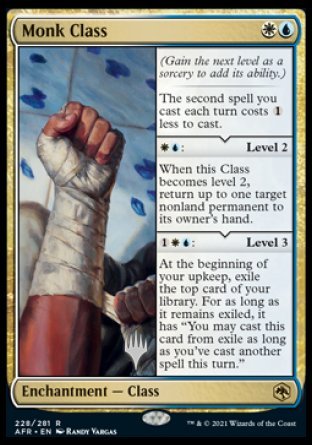 Monk Class (Promo Pack) [Dungeons & Dragons: Adventures in the Forgotten Realms Promos] - Evolution TCG