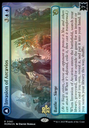 Invasion of Arcavios // Invocation of the Founders [March of the Machine Prerelease Promos] - Evolution TCG