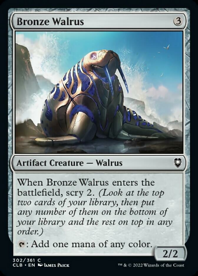 Bronze Walrus [Commander Legends: Battle for Baldur's Gate] - Evolution TCG