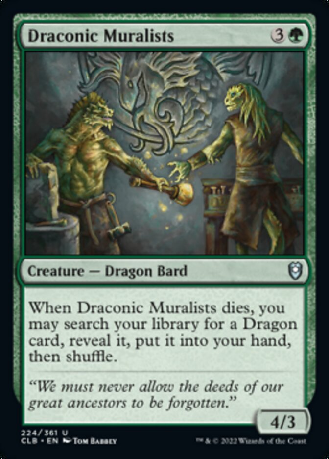 Draconic Muralists [Commander Legends: Battle for Baldur's Gate] - Evolution TCG