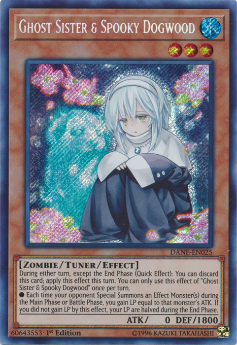 Ghost Sister & Spooky Dogwood [DANE-EN025] Secret Rare - Evolution TCG