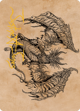 Ganax, Astral Hunter Art Card (Gold-Stamped Signature) [Commander Legends: Battle for Baldur's Gate Art Series] - Evolution TCG