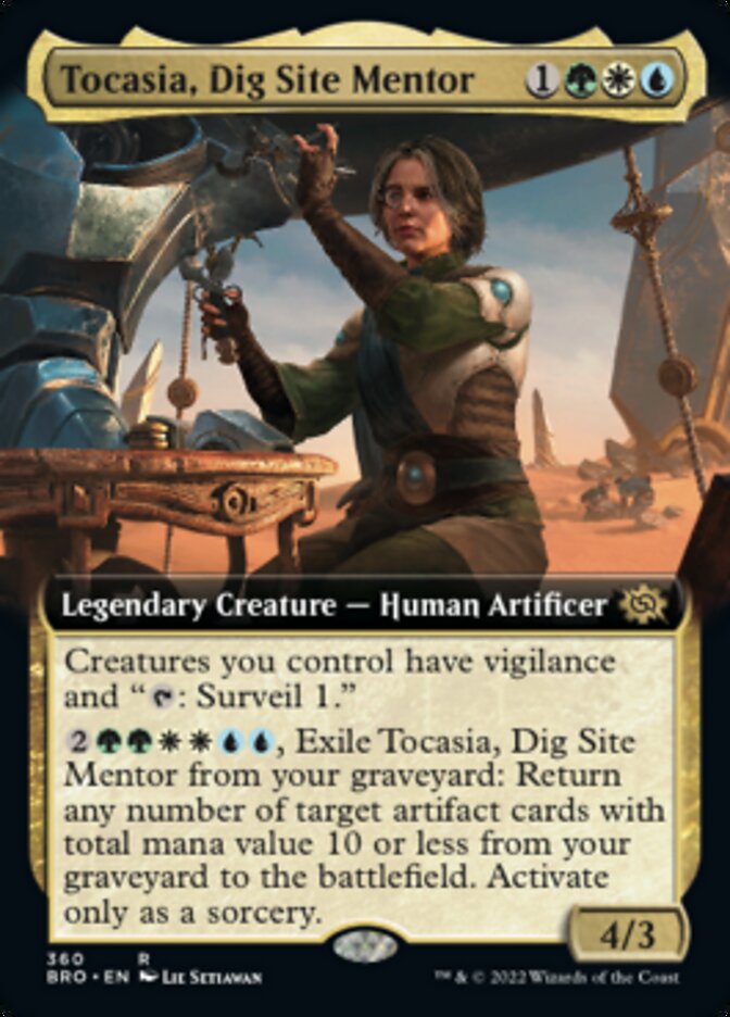 Tocasia, Dig Site Mentor (Extended Art) [The Brothers' War] - Evolution TCG