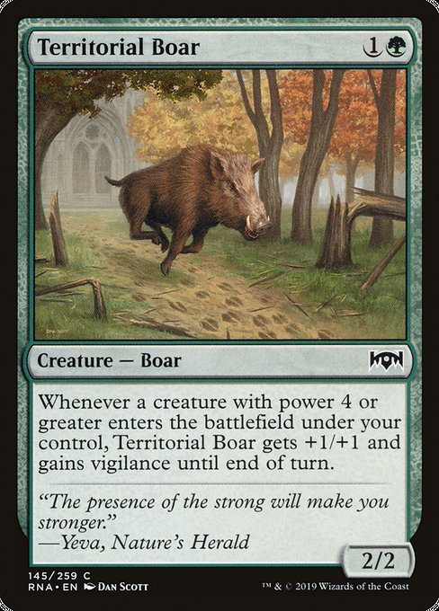 Territorial Boar [Ravnica Allegiance] - Evolution TCG