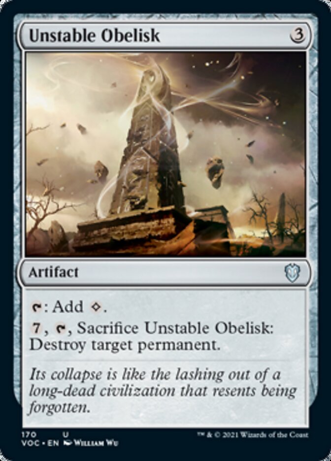 Unstable Obelisk [Innistrad: Crimson Vow Commander] - Evolution TCG