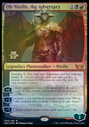 Ob Nixilis, the Adversary [Streets of New Capenna Prerelease Promos] - Evolution TCG