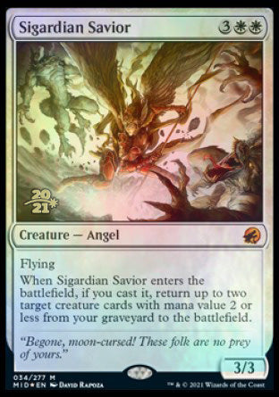 Sigardian Savior [Innistrad: Midnight Hunt Prerelease Promos] - Evolution TCG