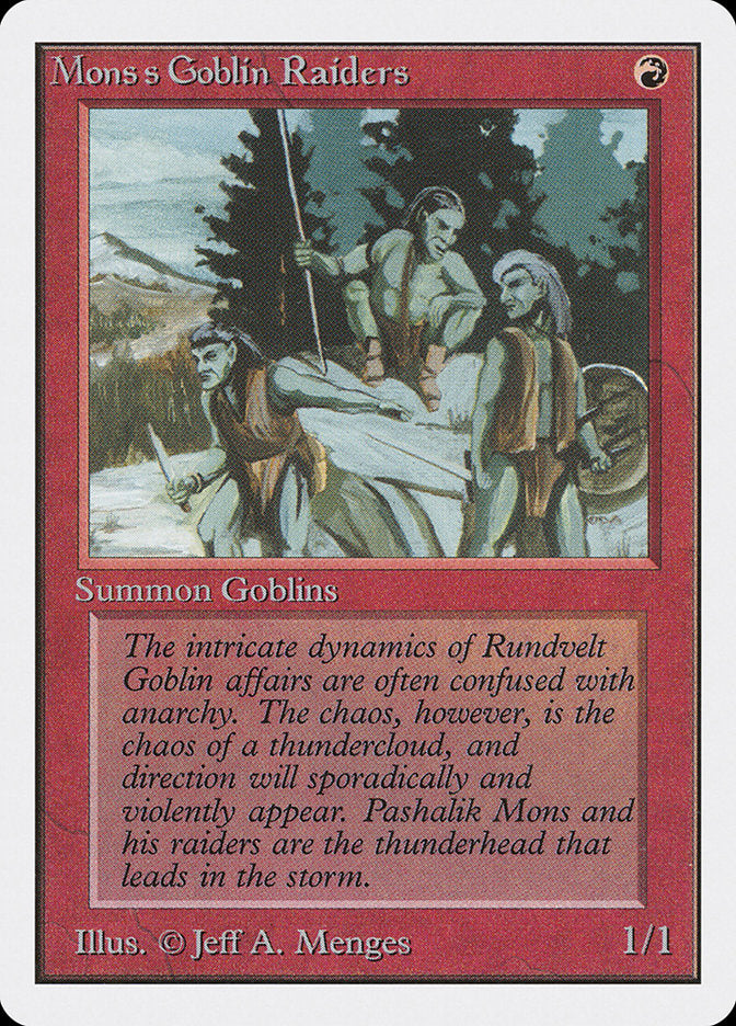 Mons's Goblin Raiders [Unlimited Edition] - Evolution TCG | Evolution TCG