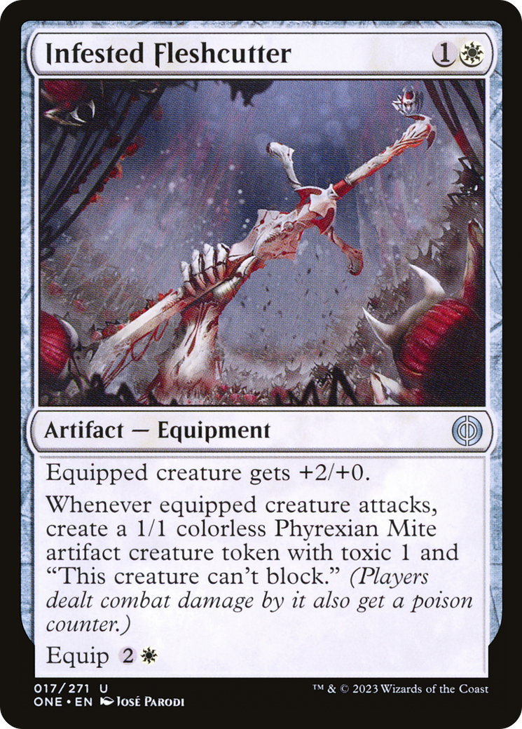 Infested Fleshcutter [Phyrexia: All Will Be One] - Evolution TCG