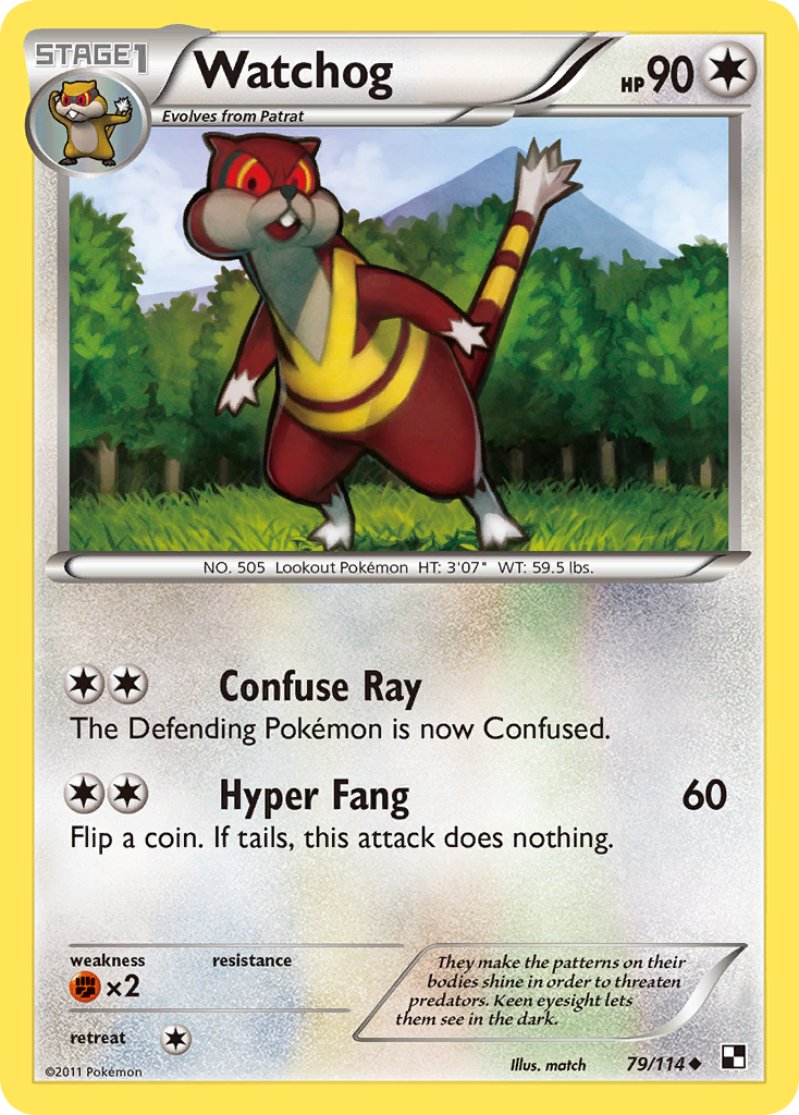 Watchog (79/114) [Black & White: Base Set] - Evolution TCG