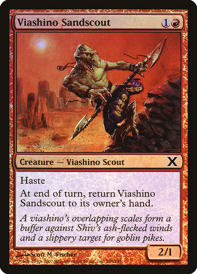 Viashino Sandscout (Premium Foil) [Tenth Edition] - Evolution TCG