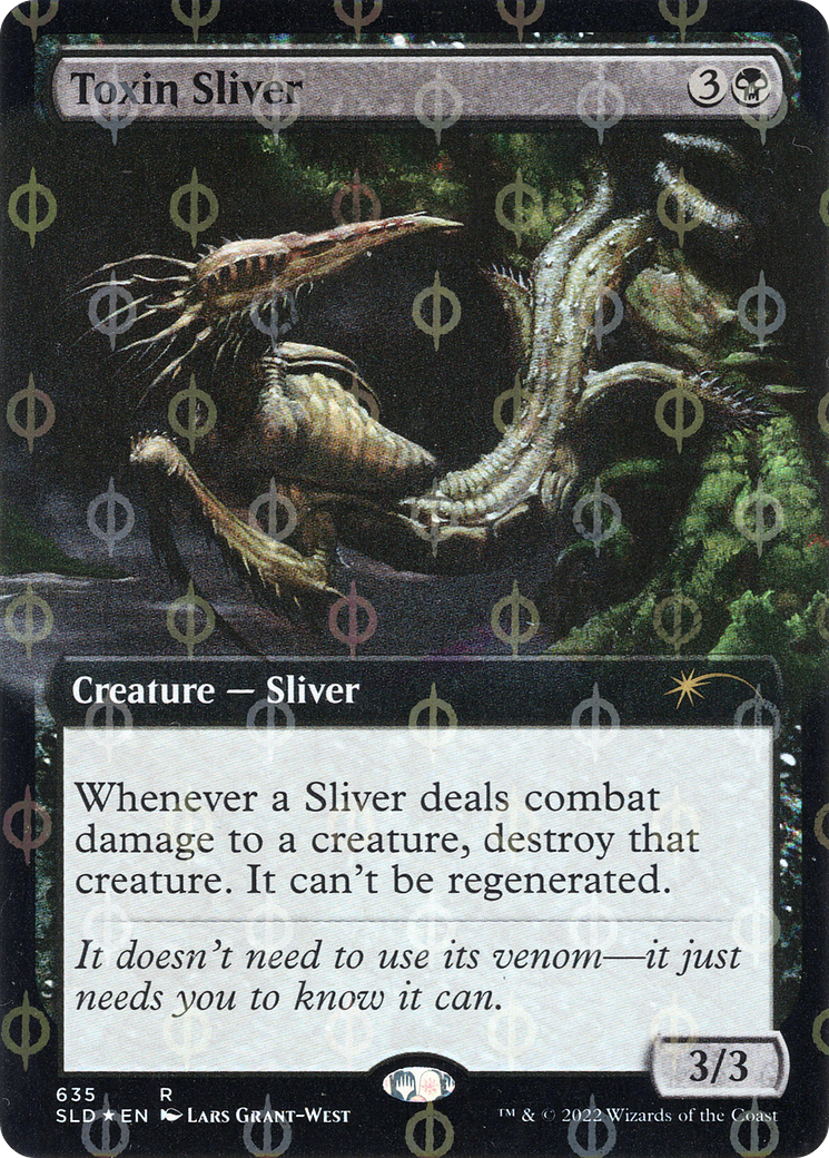 Toxin Sliver (Extended Art) (Step-and-Compleat Foil) [Secret Lair Drop Promos] - Evolution TCG