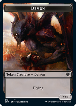 Demon // Demon Double-Sided Token [Starter Commander Decks] - Evolution TCG