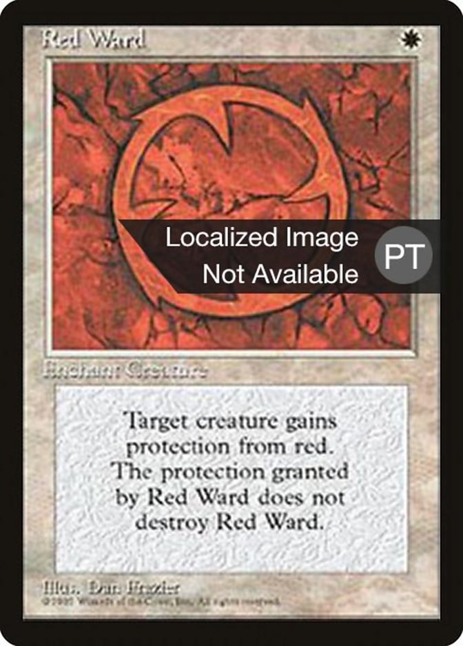 Red Ward [Fourth Edition (Foreign Black Border)] - Evolution TCG