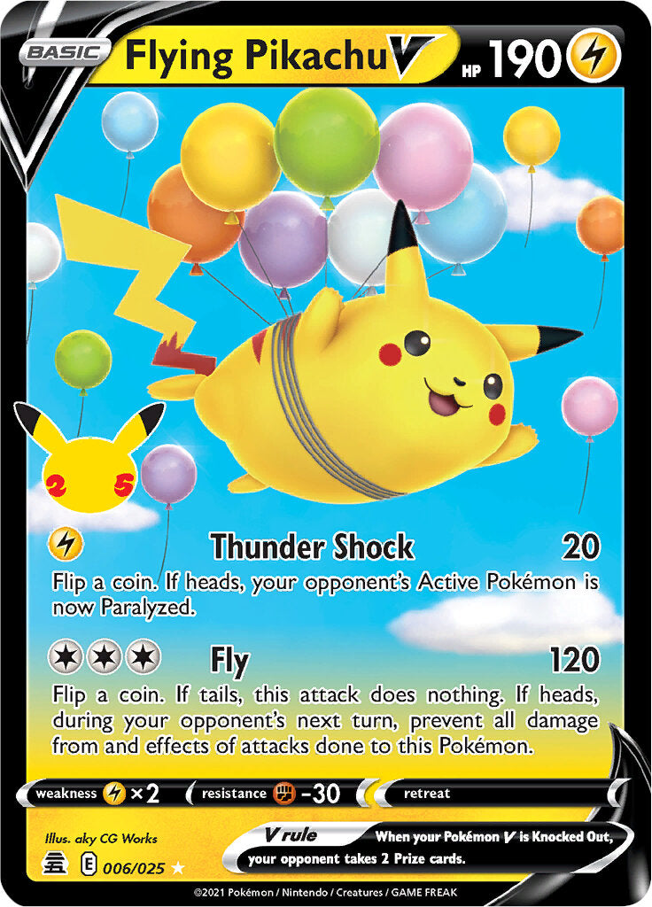 Flying Pikachu V (006/025) [Celebrations: 25th Anniversary] - Evolution TCG