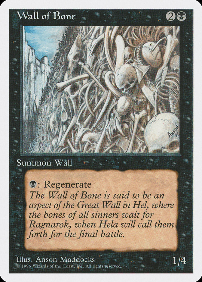 Wall of Bone [Introductory Two-Player Set] - Evolution TCG
