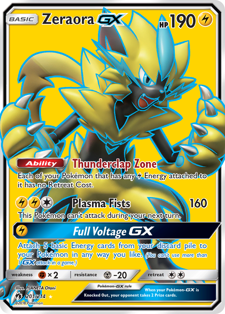 Zeraora GX (201/214) [Sun & Moon: Lost Thunder] - Evolution TCG