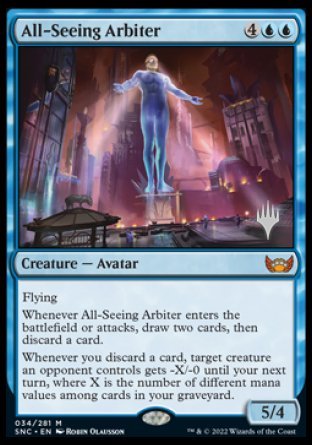 All-Seeing Arbiter (Promo Pack) [Streets of New Capenna Promos] - Evolution TCG