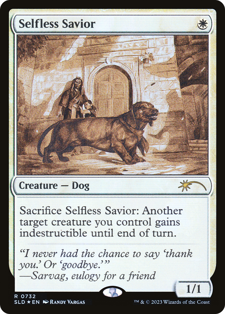 Selfless Savior (Sketch) [Secret Lair Drop Promos] - Evolution TCG