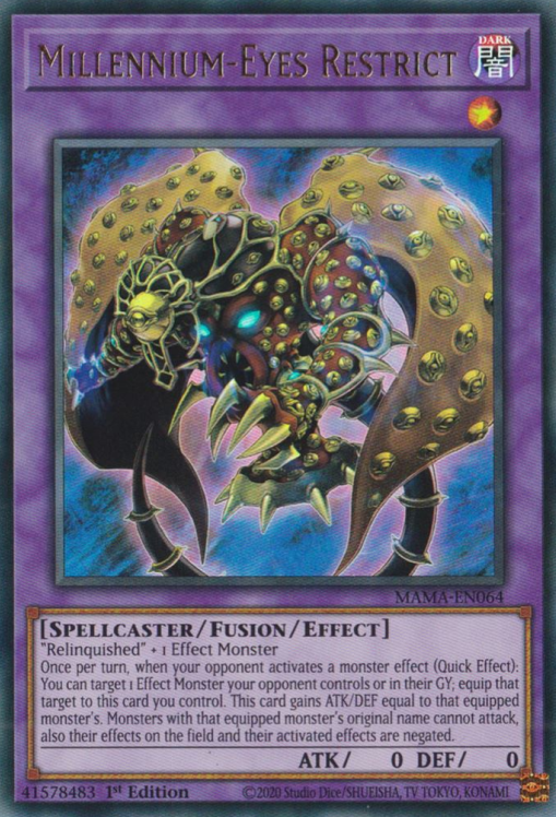 Millennium-Eyes Restrict [MAMA-EN064] Ultra Rare - Evolution TCG