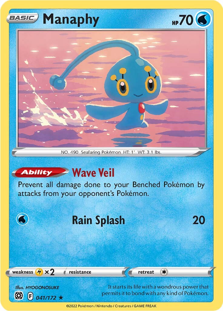 Manaphy (041/172) [Sword & Shield: Brilliant Stars] - Evolution TCG