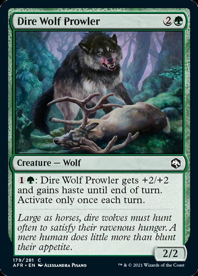 Dire Wolf Prowler [Dungeons & Dragons: Adventures in the Forgotten Realms] - Evolution TCG