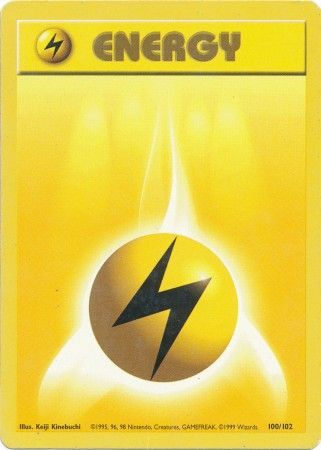 Lightning Energy (100/102) [Base Set Unlimited] - Evolution TCG