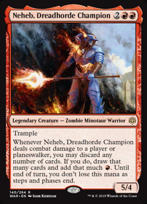 Neheb, Dreadhorde Champion [War of the Spark] - Evolution TCG